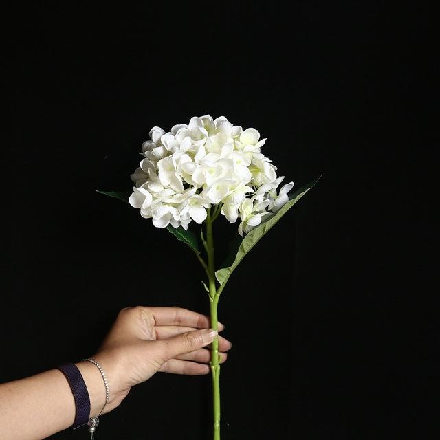 

1 шт. Искусственные цветы гортензии Свадебное украшение для дома сада Искусственные цветы Праздничные принадлежности Декор для стола Цветочный белый