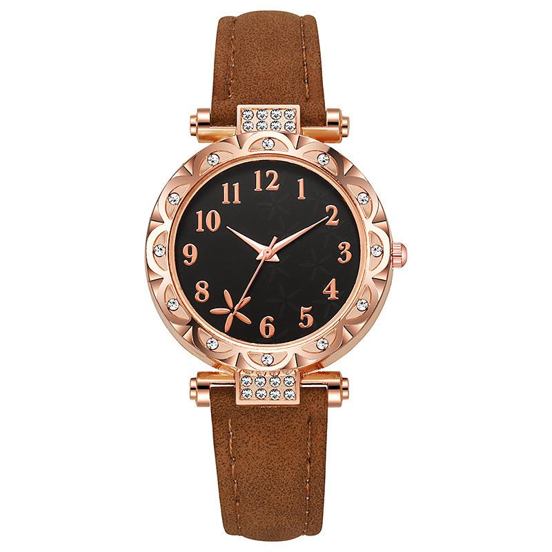 Women's Fashion Watch Sweet Leisure Academy Style Leather Quartz Watch