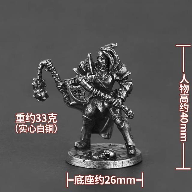 Metal Soldier Action Figure Miniature Model Tabletop Game Desk Decor Toy for Men Home Ornament War Hobbyist Gift Collectible