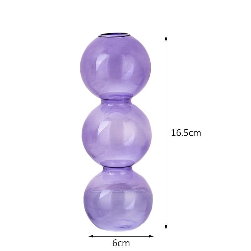 Glass Vase Nordic Home Decor Bubble Vase Living Room Decoration Terrarium Flower Vase Plant Pots Decorative Home Accessory Gift