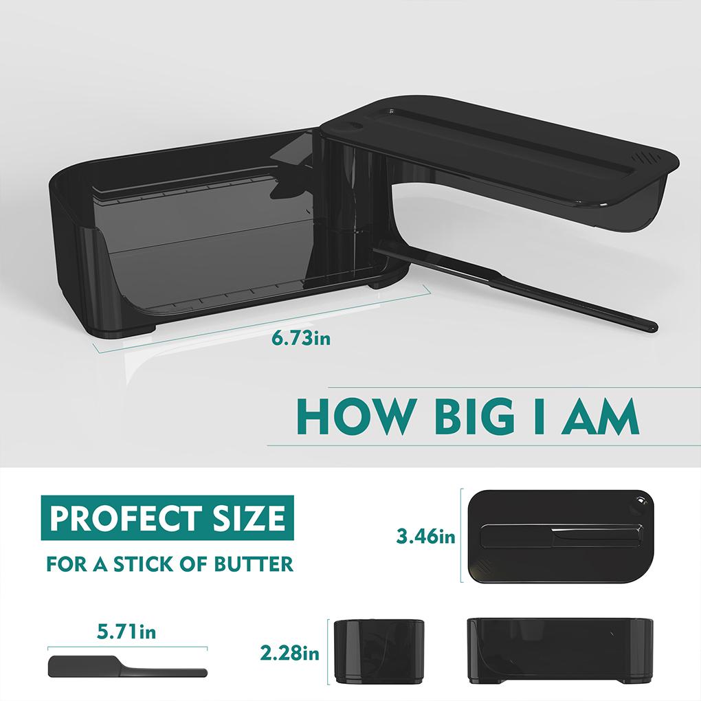 ABS Butter Container Storage Solution For Butter Nuts And Cheese Butter Dish With Lid And Knife