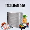 50pcs Reusable Thermal Bag Waterproof Food Delivery Bag Portable Cooler Bag  Lunch Storage