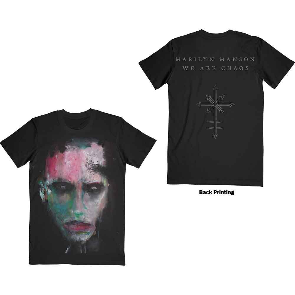 Marilyn Manson We Are Chaos Футболка Черная Новая Унисекс Футболка S