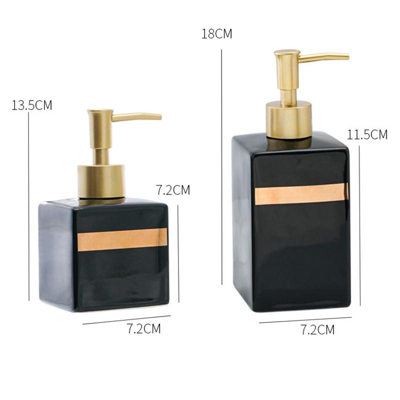 Bathroom Hand Sanitizer Soap Dispenser Gold Press Ceramic Lotion Bottle Hand Sanitizer Dispenser Bottle Bathroom Accessories