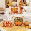 Thanksgiving Pumpkin Maple Leaf Element Letter Print Pillow Atmosphere Decoration Living Room Home Pillow Cushion Cover