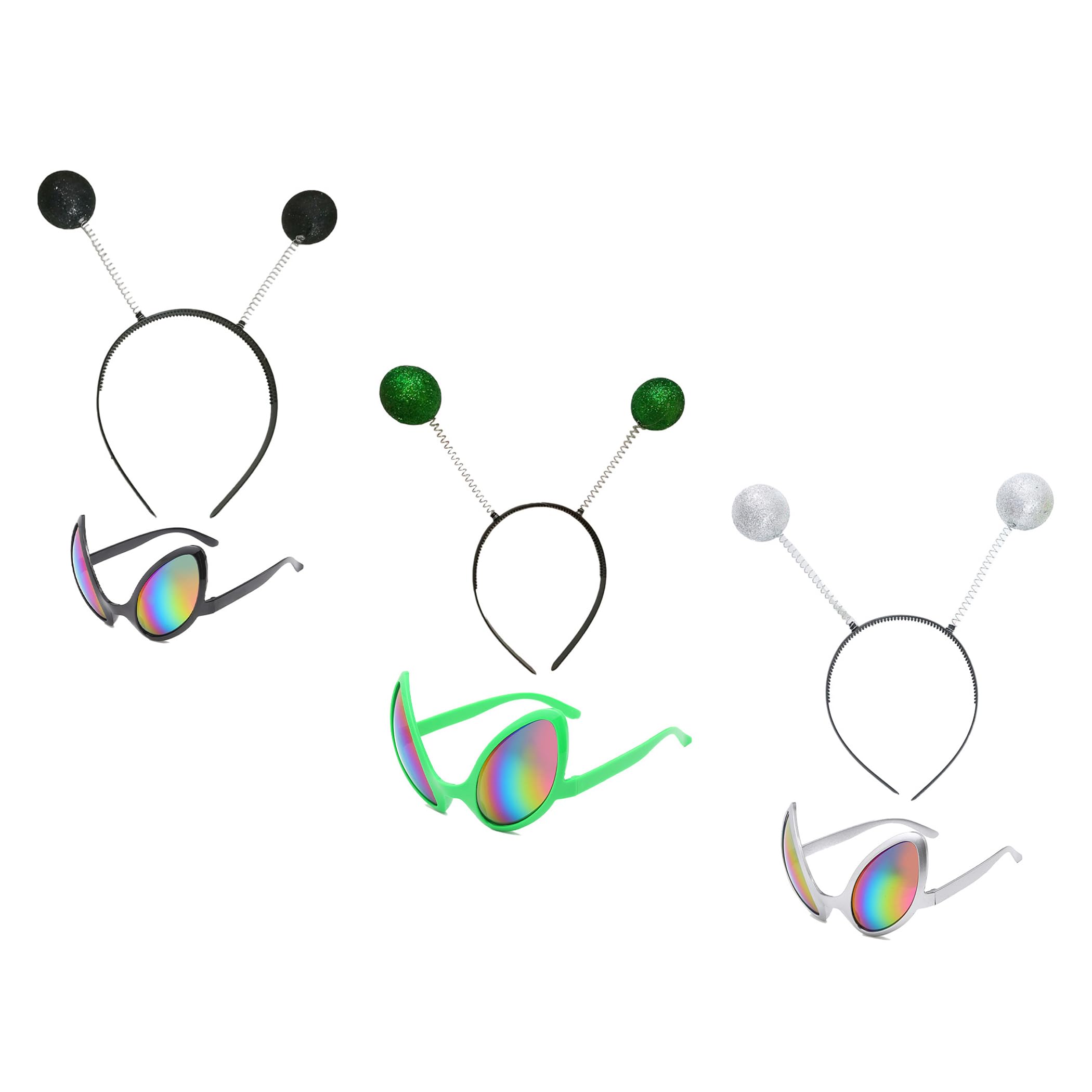 

Alien Spaceman 3 Total of 6 Pieces [Felimoa] Glasses, Cosplay, Headband, Party, Colors,