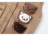 Cartoon V-neck Knit Vest: Sleeveless Cardigan for Kids, Men, and Babies - Perfect for Spring and Autumn