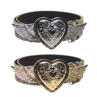 Hot Girl Belt Cowgirl Y2K Waist Belt Engraved Heart for Jeans Dresse Club Bar