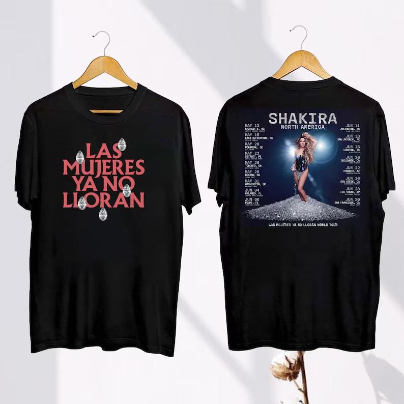 26 Shakira 2025 Concert Shirt Shakira Las Mujeres Ya No Lloran 2025 World Tour Shi Unisex T-Shirt XXL