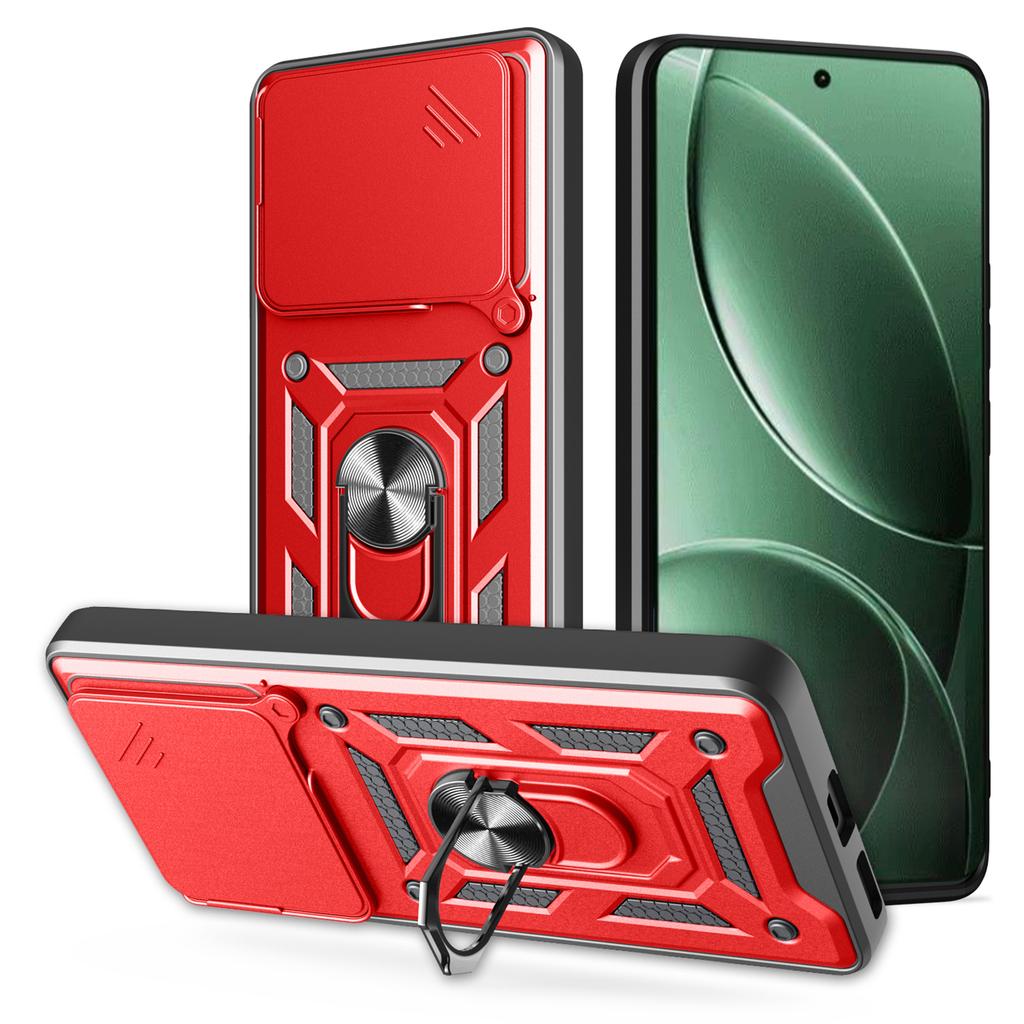 AMORUS Kickstand Case For Xiaomi Redmi K80 5G/Poco F7 Pro 5G PC+TPU Phone Cover with Camera Lens Slider