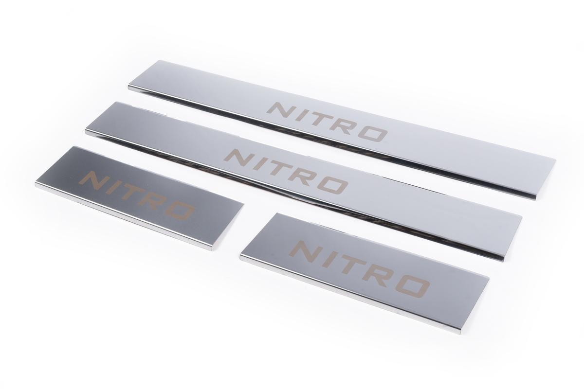 

Door sills Carmos on the upper part (stainless steel) for Dodge Nitro 2007-