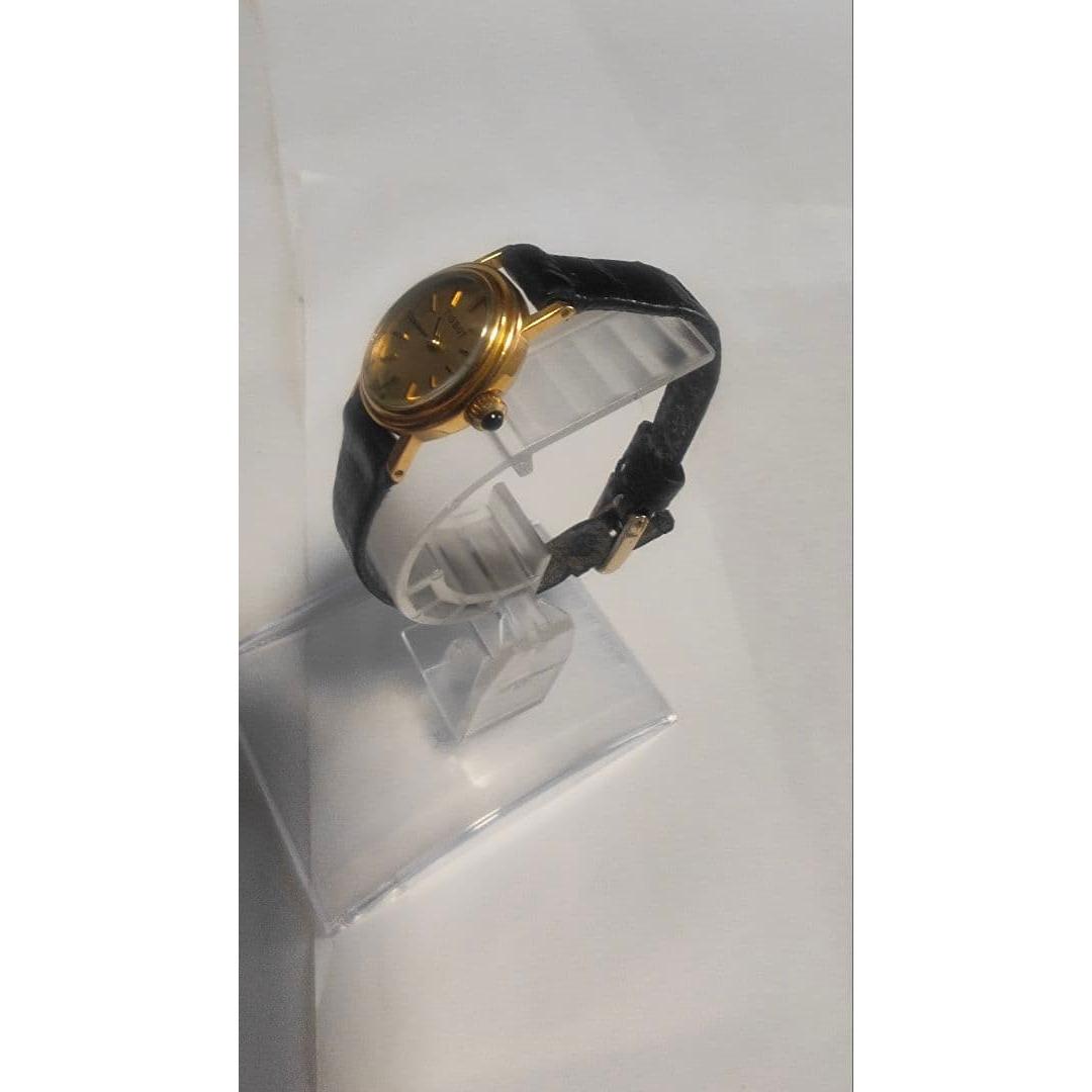 Used TISSOT ladies watch gold old vintage operation unconfirmed