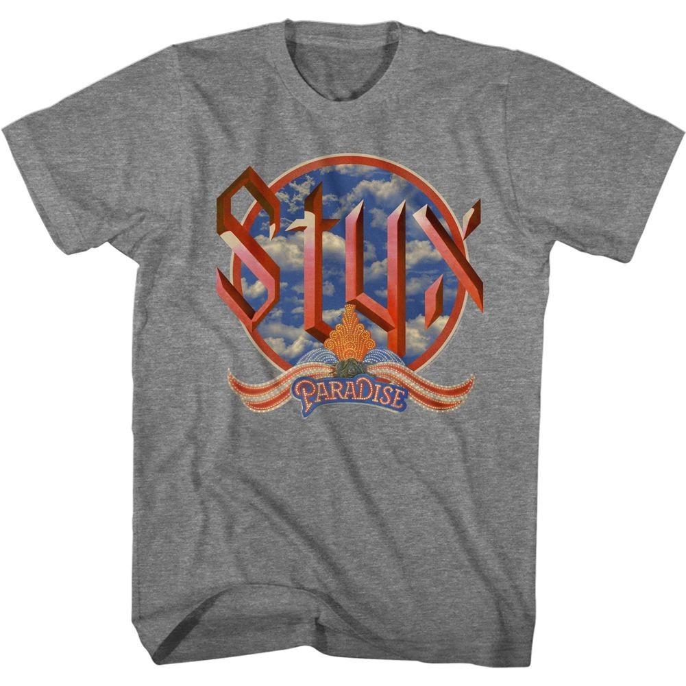Styx Райские Облака Музыкальная Футболка Топы Футболки Мужская Женская Унисекс S