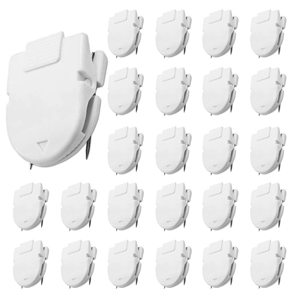 25pcs Office Photos Wall Clips 40-Sheet Capacity Fabric Panel Wall Clips Fabric Panel Cubicle Accessories for Notes Memos