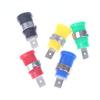 10Pcs Binding Post Adapters Ten For 4mm Banana Female Jack 4mm Banana Plug Connectors Panel Mount Socket