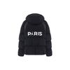 Jordan Paris Saint-Germain Logo Print Badge Hooded Cotton Jacket Men Outerwear Black DB6495-010