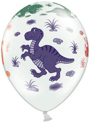 Balloons 14" Pastel White Dinosaurs 1Pc.
