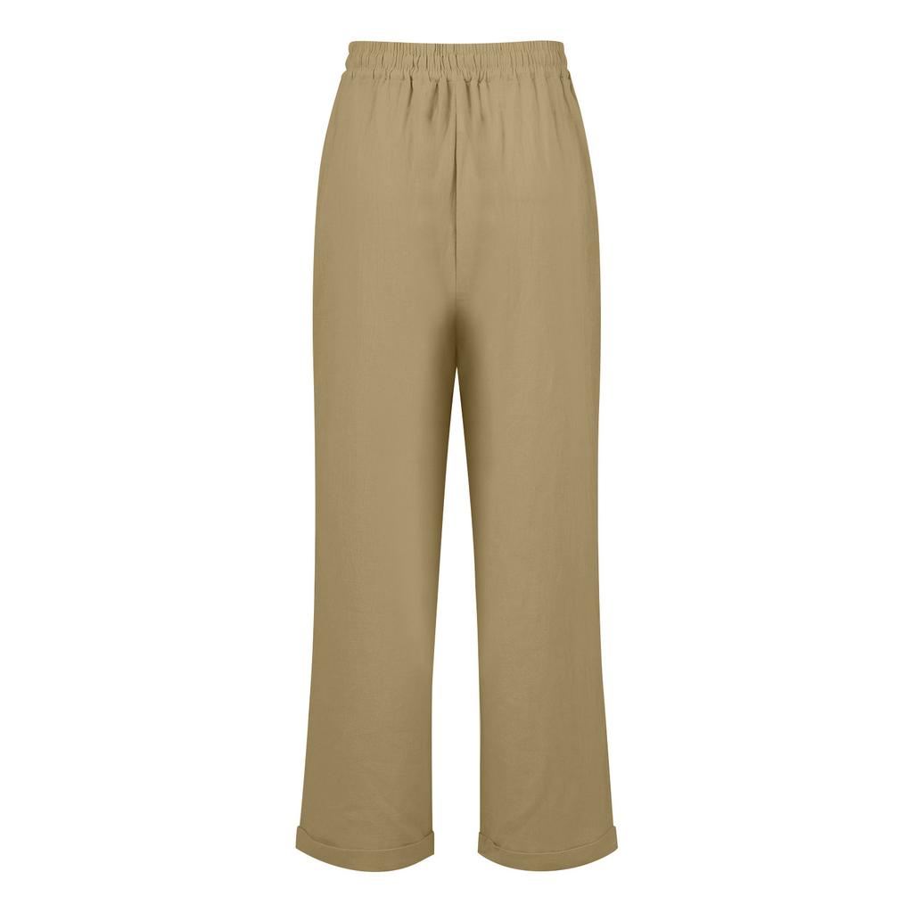 Women's Casual, Fashionable, Sexy, Comfortable, Cool, Breathable, Lace-up Loose Color Nine-point Pants