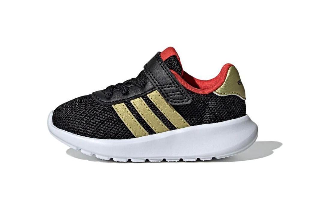 

Adidas Neo Lite Racer 3.0 Anti Slip Wear Resistant Low Top Toddler Shoes Black Gold Red Baby IG8957 21