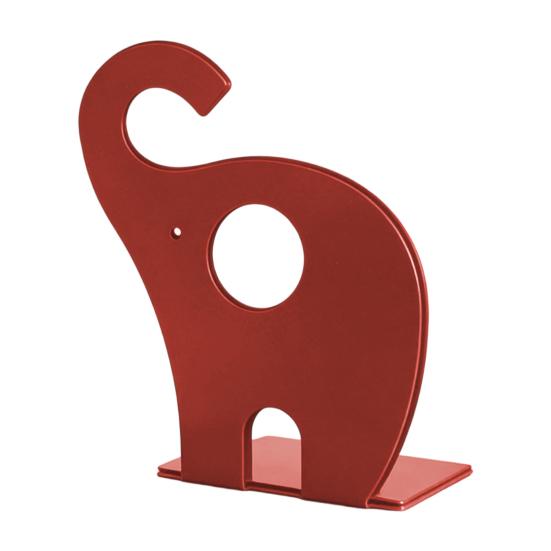 Creative Elephant Bookends, Metal Book Holder for Kids Students, Heavy Duty Non-Slip Desktop File Organizer for Home Office Decor