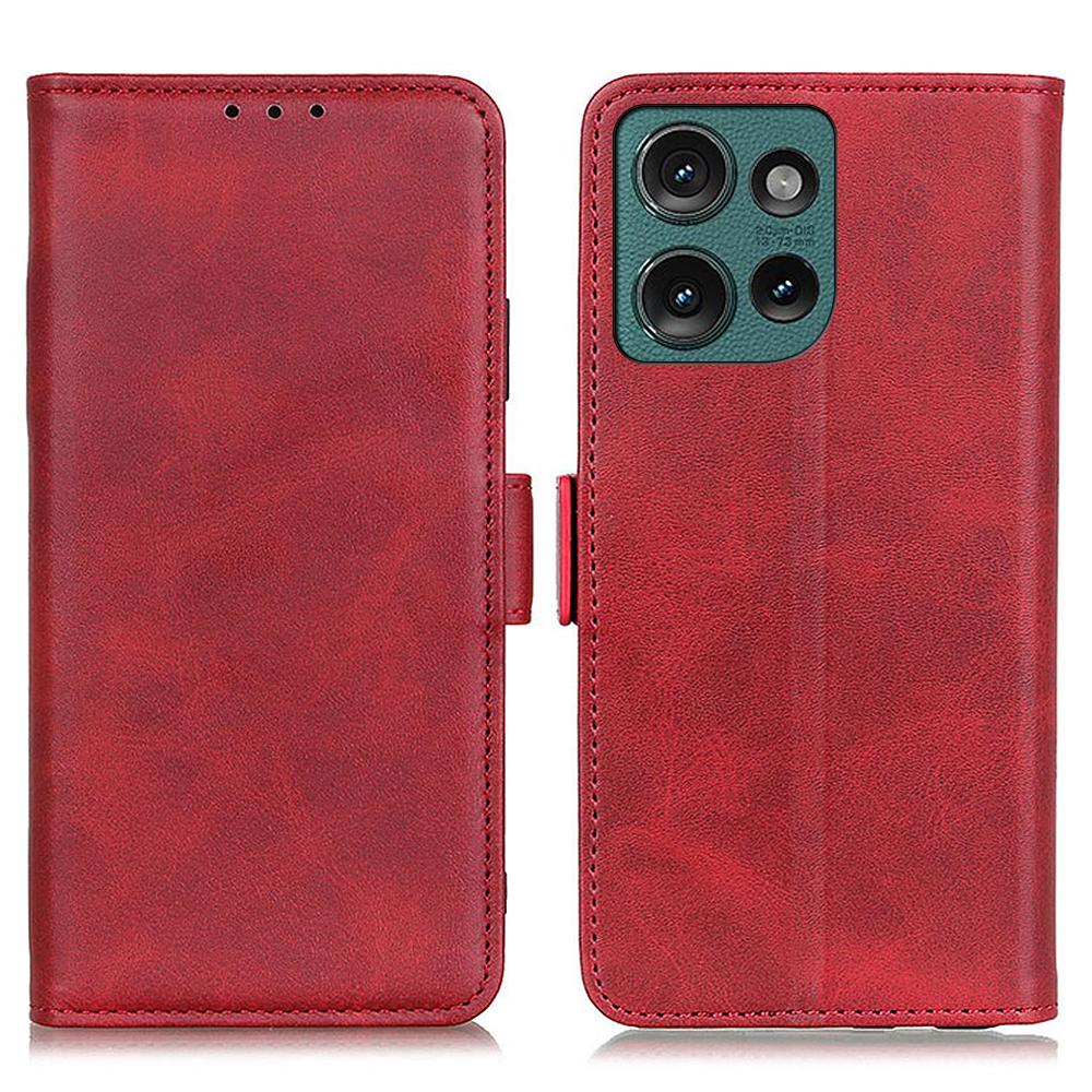 For Motorola Edge 50 Neo 5G/Moto S50 5G/Thinkphone 25 5G Case Stand Cowhide Texture PU Leather Phone Cover