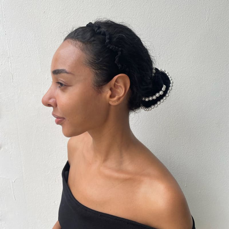 SCHO JEWELRY Ariel Crunchy Black Hairband