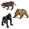 12 Stück Simulation Wildtiere Modell Löwe Tiger Giraffe Elefant Actionfiguren Solide PVC Figuren Spielzeug Weihnachtsgeschenke Für Kinder