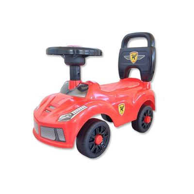 Fußbetriebenes Rutschauto, 15 kg Tragkraft, Rutschspielzeug mit Hupe und Stopper, perfekt für Kinder, Geburtstage oder Weihnachten (rot)