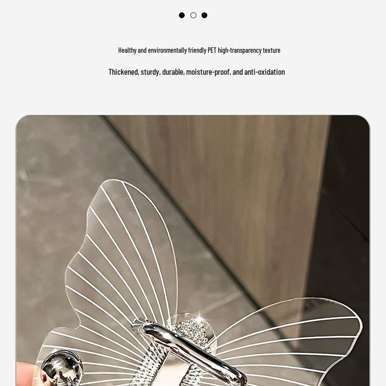 Wall-Mounted Acrylic Hair Accessory Organizer & Comb Rack