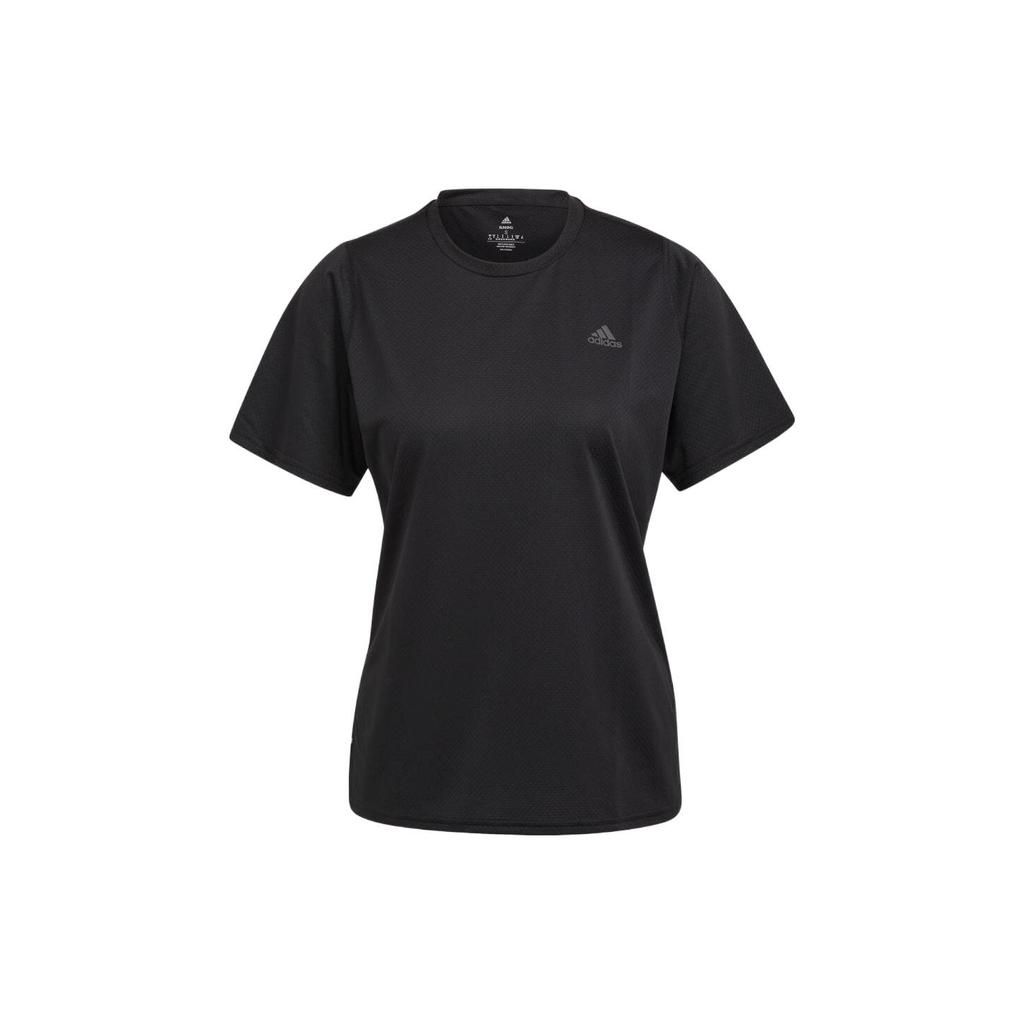Adidas T Shirts Women's Black Crew Neck Moderate Straight Fit H57742