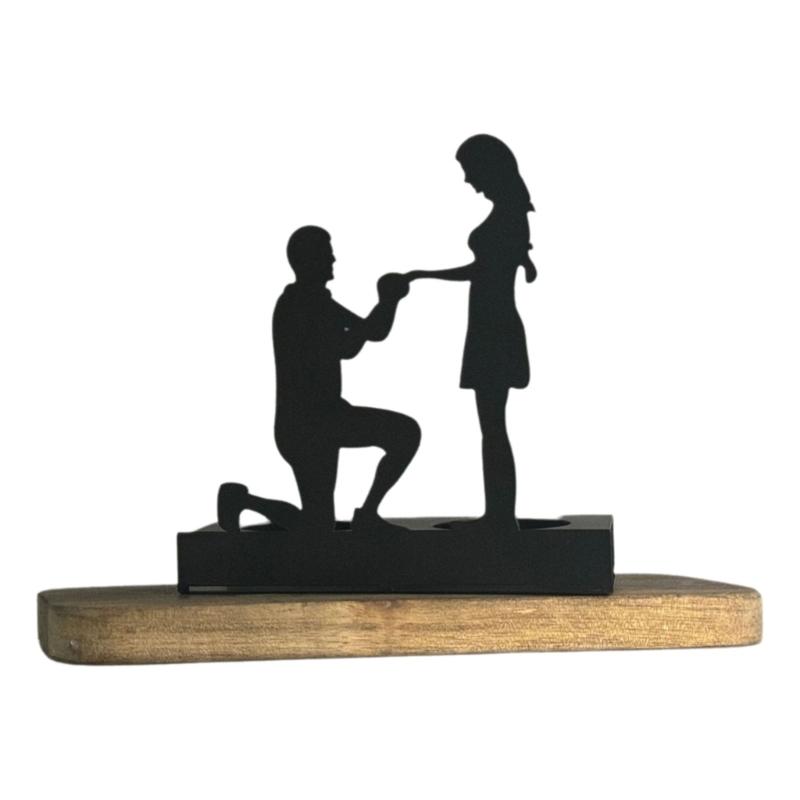 

Декоративный черный подсвечник современный держатель металлическая подставка для Дня святого Валентина Рождество свадьба столовая