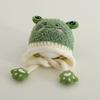 Winter Baby Hat Warm Boys and Girls Bald Hat Cute Super Cute Cartoon Children's Plush Ear Hat