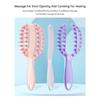 Plastic Massage Comb 2 in  1 Openwork Comb High Quality Hair Straightening Comb  Wash Hair