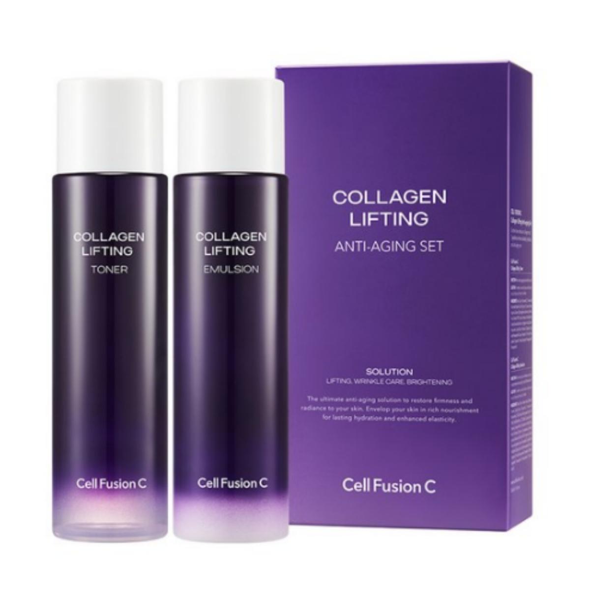 

Cell Fusion C Collagen Elasticity Anti‑Aging Набор из 2 средств — Тонер 150 мл + Эмульсия 150 мл — 1 шт.