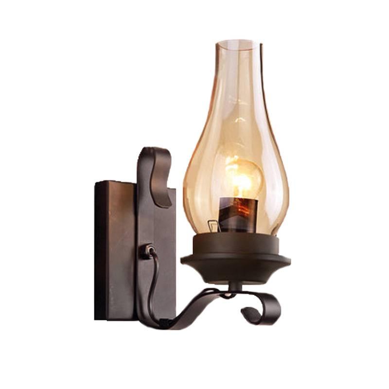 French Antique Style Retro Kerosene Wall Lamp