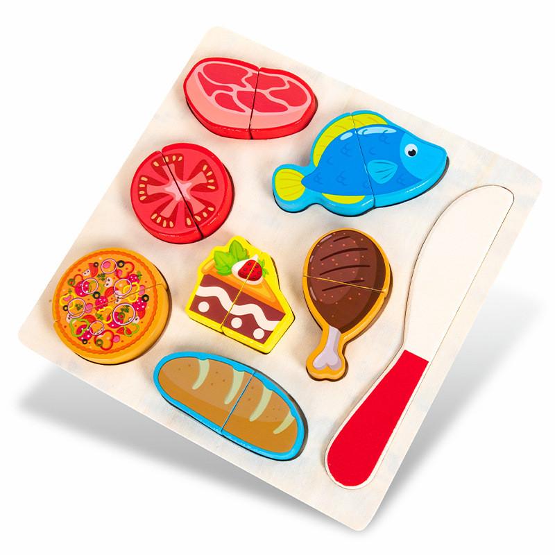 

Wooden Magnetic Fruit And Vegetable Cutting Toy For Kids Kitchen Play Vegetable Meat