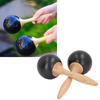 2PCS Sand Hammer Erwachsene Maracas Shaker Holzgriff Hand Percussion Instrument Spielzeug für Party Konzert