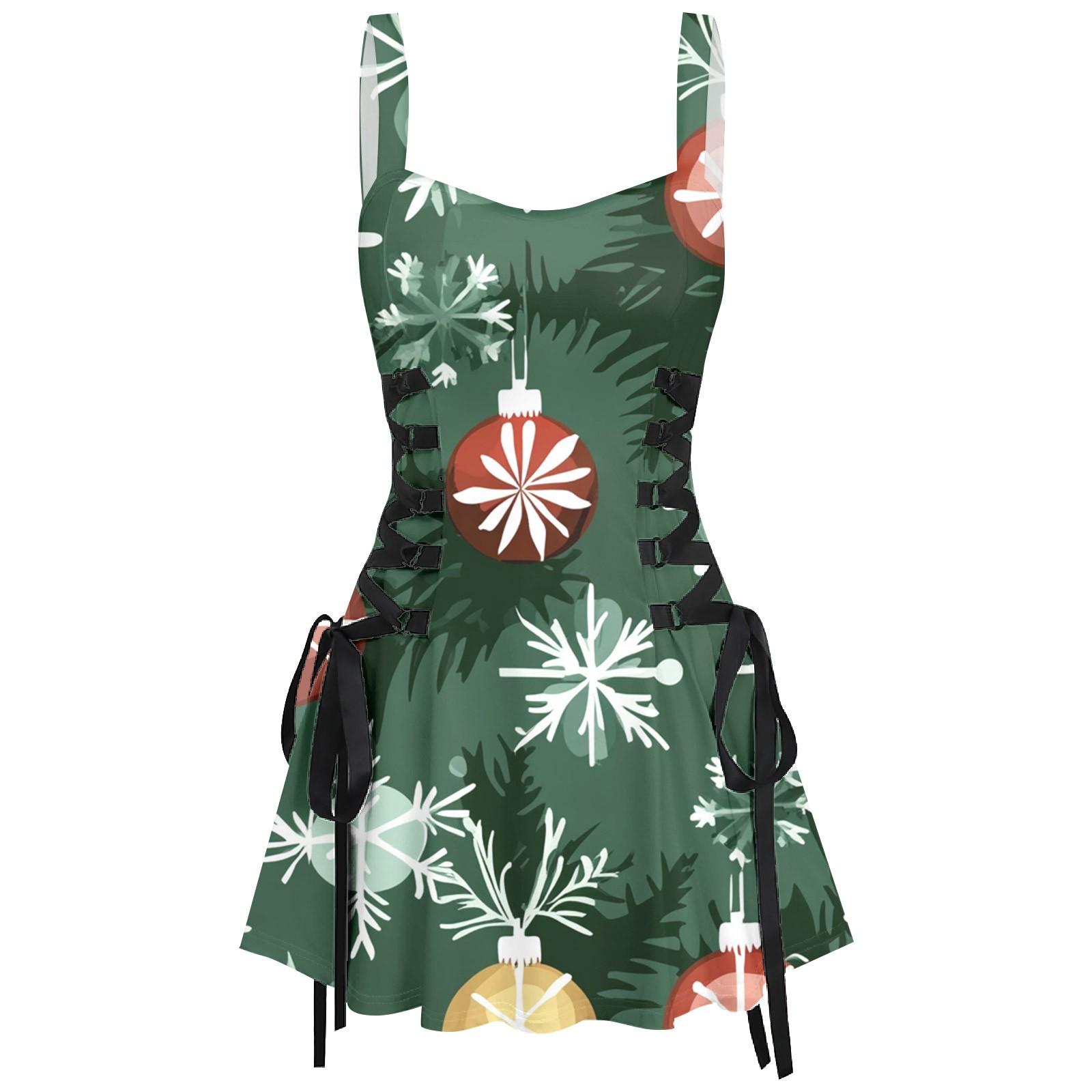 

Женское модное темпераментное печатное сексуальное винтажное короткое платье с бретельками XXL