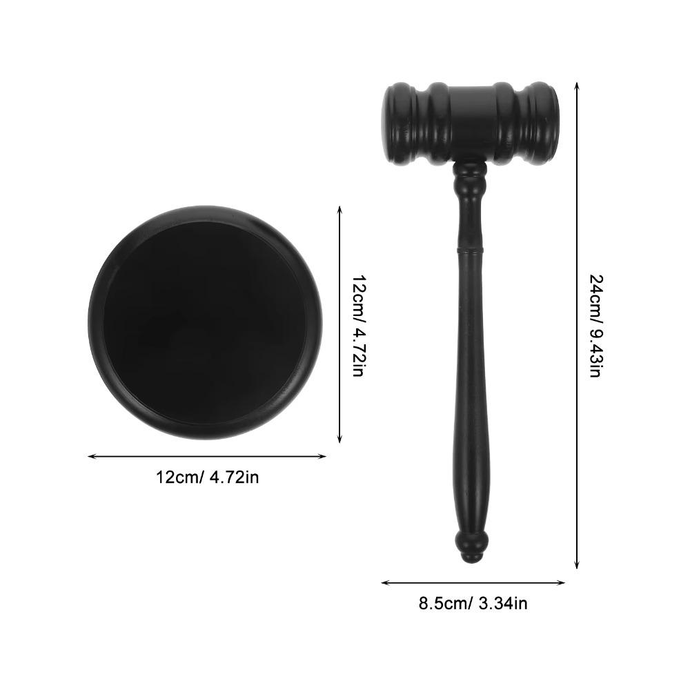 Wood Gavel Costume Sound Block Durable Base Lobster Hammer Simple Design Judge Hammer  Court