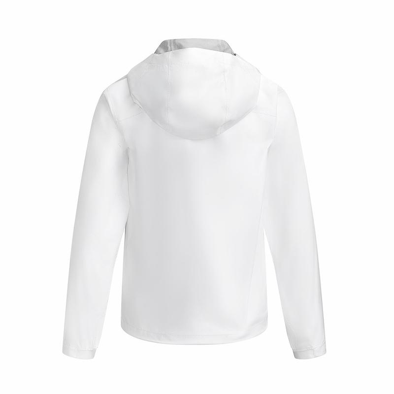 Under Armour Stormproof Hooded Comfortable Stylish Long Sleeve Jacket Women Jackets White 1374645-101