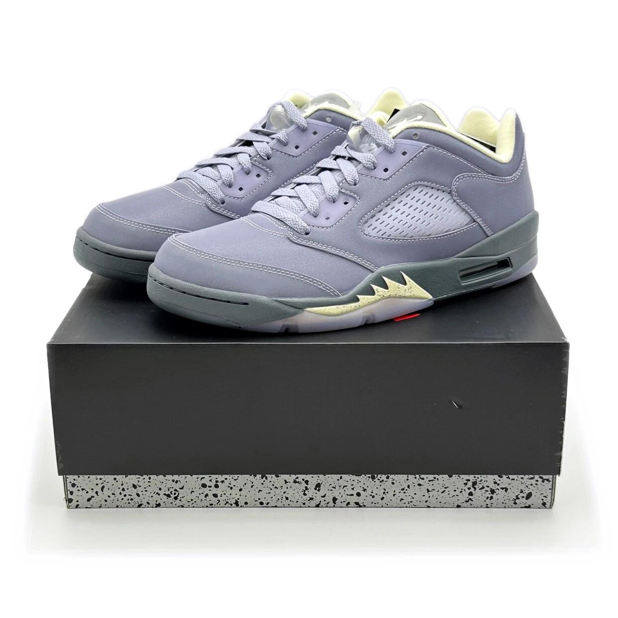 

FJ4563-500 Nike Air Jordan 5 Retro Low Indigo Haze Fire Red Flint Grey (Жіночий) US 8W