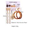 Luxury Stud Earrings Crystal Stud Earrings Set Earrings Women's Christmas Earrings