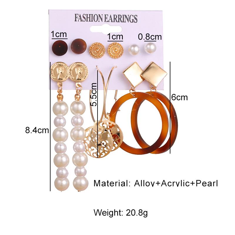 Luxury Stud Earrings Crystal Stud Earrings Set Earrings Women's Christmas Earrings