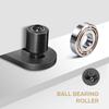 Black Slide Gate Guide Roller Steel Door Hardware Accessory  Sliding Rolling Gates