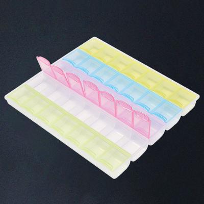 Ringe Behälter Deckel Design Platzsparendes PP-Material Gut Transparent 35 Gitter Halskette Schmucketui Haushaltsbedarf