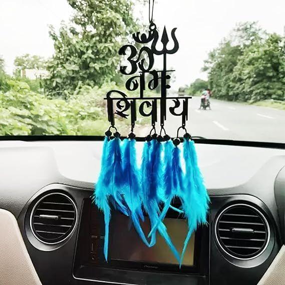 Acrylic Fancy Dream Catchers for Car Hanging Ornament | Elevate Car,Home,Office & Garden Decor | Divine God Elegance | Positive Vibes Mirror Decor