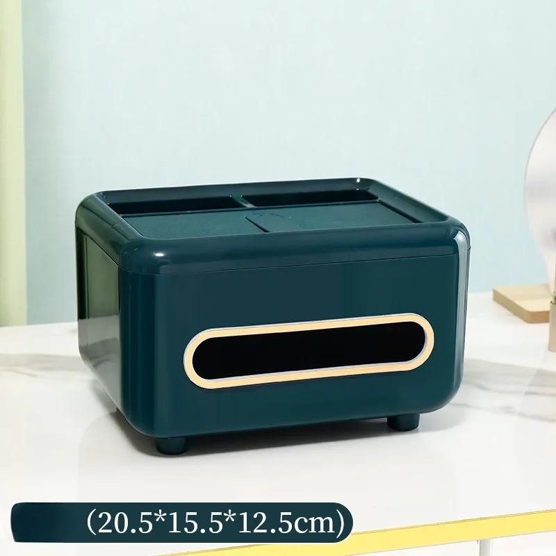 Ins Style Tissue Boxes Multifunctional Napkin Holder Desk Organizer Bathroom Living Room Office Remote Controls Glasses Notepads
