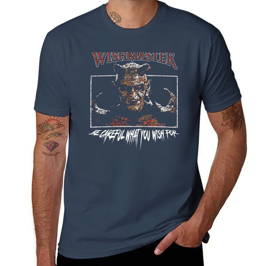 The Djinn Wishmaster (Retro Horror) T-Shirt Graphic T Shirts Cotton Graphic Tees Sports Fans Funny T Shirts Men