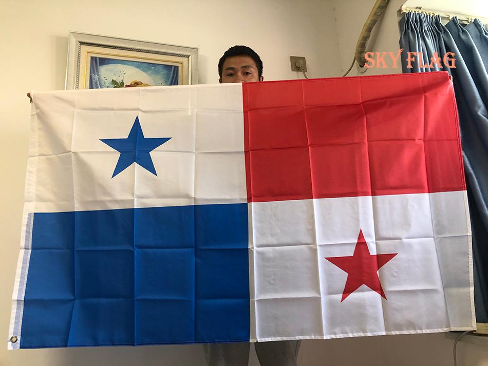 SKY FLAG Panama Flag 90x150cm Hanging Polyester Pan Pa Panama Flag Flying for Soccer