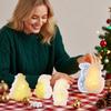 Christmas Candle Holders Silicone Molds Xmas Tree Shaped Tea Light Candle Holder Making Resin Epoxy Casting Mold Home Decoration